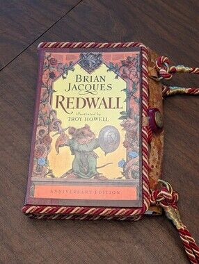 New Redwall Purse Book Leather Genuine Hardcover Handcrafted Unique Bag Quality